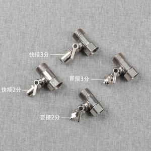 Válvula de bola para purificador de agua, conector en T de 4 a 3 puntos, adaptador recto ajustable de acero inoxidable - Product Image 3