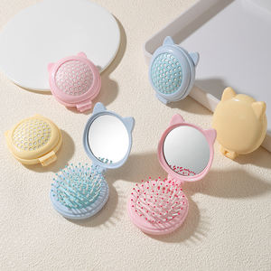 LMLTOP Cute Mini Foldable <strong>Ionic</strong> <strong>Hair</strong> Comb Mirror Plastic Air Cushion Anti-Static Massager <strong>Hair</strong> <strong>Brush</strong> Travel Salon Airbag SY757 - Product Image 6