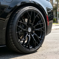Jantes forgées Bku 5x120.65 pour Chevrolet Corvette C6 C5 C7 C8 C4 ZR1 Z06 19 20 21 pouces, jantes en alliage noir, jantes de course