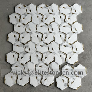 Mosaico para Paredes de Cocina y Baño, Baldosas de Mármol para Piso de Baño - Product Image 2