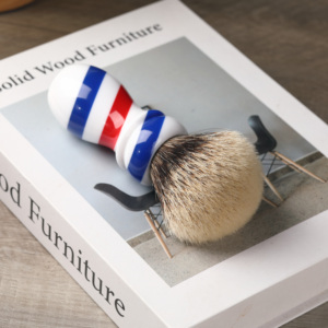 <span class=keywords><strong>Yaqi</strong></span> nouveau barbier pôle Style 24mm deux bandes <span class=keywords><strong>blaireau</strong></span> noeud <span class=keywords><strong>blaireau</strong></span> sans frais de port - Product Image 2