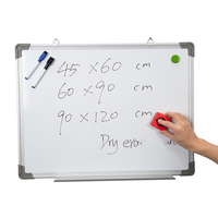 Tableau blanc mémo magnétique en acier inoxydable 45x60/60x90/90x120cm tableau mural effaçable à sec pour écrire des messages