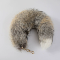 Véritable renard Cheveux Grande Queue Pendentif Sac Pendentif Porte-clés Suspendu Bijoux Bijoux Performance Props Peluche Fourrure Accessoires