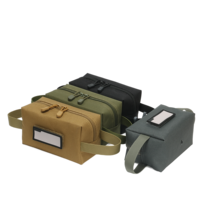 Pochette tactique MOLLE pour munitions avec panneau de fixation pour badge, sac de transport étanche et durable pour cartouches et chargeurs, pour la chasse, le stand de tir et l'EDC