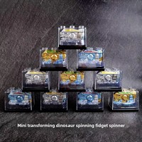 Jouet anti-stress en plastique le plus vendu |   Dinosaure mécanique transformable pour enfants avec fidget spinner |   Cadeau de vacances idéal pour les garçons