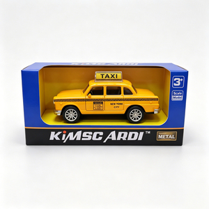 Modèle réduit de taxi jaune classique de <span class=keywords><strong>New</strong></span> <span class=keywords><strong>York</strong></span> à l'échelle 1:36 avec logo personnalisé, en alliage moulé sous pression, rétro, pour collectionneurs adultes de 14 ans et plus, OEM - Product Image 4