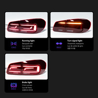 Nouveau feu arrière de style automobile pour VW 2013-2017, clignotant LED, indicateur de freinage dynamique, DRL, accessoires automobiles, garantie 1 an