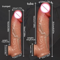 Dildo en silicone creux à porter sous un pantalon en cuir, dispositif d'agrandissement du pénis pour hommes, strap-on pour femmes, jouets sexuels LM-D804