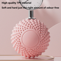 Ballon de massage thérapeutique unisexe Meganic en silicone à picots de 7 cm, idéal pour le dos, les pieds et les épaules – Vente chaude, OEM, portable