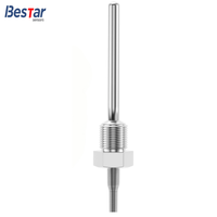 Industrial PT100 RTD Temperature Sensor Probe Platinum Resistance Insert Dia 3mm-8mm Stainless Steel Customizable