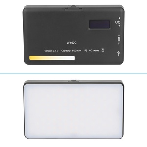 W160C Luz de vídeo de bolsillo Led bicolor con Adaptador de zapata fría 3100mAh 2500-6500K Panel de relleno Lámpara Luz de cámara para <span class=keywords><strong>Youtube</strong></span> - Product Image 3