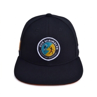 Casquette Snapback de Haute Qualité Personnalisée Non Structurée avec Étiquette en Caoutchouc Noire Réglable Technique de Broderie 3D Unisexe Sports de Plein Air