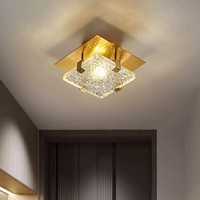 Plafonnier de balcon, couloir, entrée, design créatif, plafonnier en cristal cube pour hôtel.