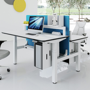 कार्यालय ओपन वर्कस्टेशन कस्टम ऊंचाई समायोज्य कार्यालय कार्यकारी दो-व्यक्ति स्थायी डेस्क - Product Image 1