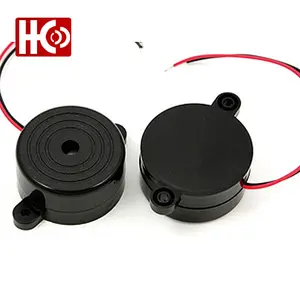 40MM*16MM 9V 12V 24V dc 100dB 110dB continuous tone car alarm piezo buzzer with wire