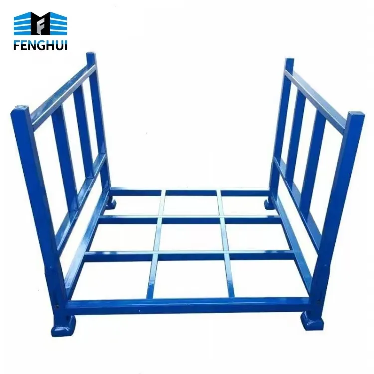 Fenghui có thể gập lại kim loại thép xếp chồng Kệ Pallet lưu trữ giá Pallet cho vải cuộn