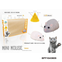Souris télécommandée infrarouge 4 canaux en peluche avec contrôleur en forme de fromage, jouet RC miniature pour enfants