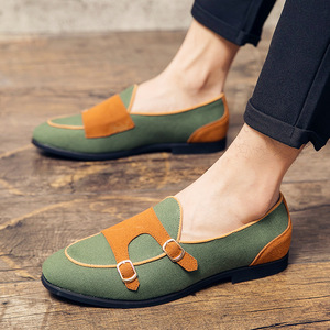 Nouvelles Chaussures en Cuir pour Hommes 2026 – Style Britannique Décontracté Toutes Saisons, Grande Taille, Tendance Color-Block, Polyvalentes - Product Image 2