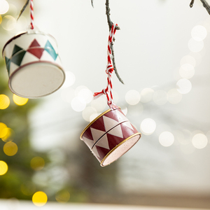 <b>Christmas</b> Decorations Nordic Painted Gongs and Drums Wrought Iron Pendants Desktop Ornaments <b>Christmas</b> Tree Ornaments <b>Dress</b> up - Product Image 5