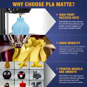 Filamento PLA Mate Translúcido con Purpurina Degradada de 1.75mm para Impresora 3D, Color Arcoíris Degradado, 1kg, PRINTROO - Product Image 2