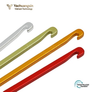 Piquets carrés en aluminium pour tente, longueur 16 cm, toutes saisons, qualité DIY, garantie 1 an - Product Image 5