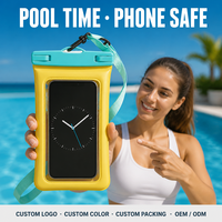Sac de téléphone étanche en PVC unisexe avec fonctionnalités flottantes et écran tactile pour la natation, la plongée, le rafting et les activités de plein air