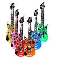 Guitare gonflable pour enfants, guitares électriques de couleurs assorties, jouet de guitare gonflable de Rock Star imperméable