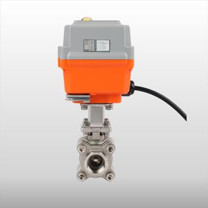 SS304 áp lực trung bình-way cơ giới bóng van 24V DC điện điều khiển tỷ lệ thuận thông minh nước tự động thiết bị truyền động OEM - Product Image 6