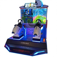 Simulateur de course équestre à monnayeur pour 2 joueurs, machine d'arcade pneumatique à mouvement, garantie 1 an, version anglaise