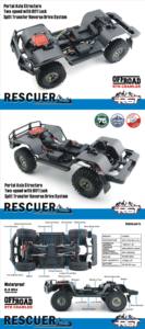 Voiture tout-terrain télécommandée électrique haut de gamme 1/10 RGT EX86190 4x4 avec différentiel à blocage d'essieu portique et radiocommande 6 canaux - Product Image 5