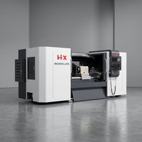 Machine-outil CNC entièrement automatique à banc horizontal, mini-tour CNC à entraînement central pour l'usinage en série d'arbres d'ingénierie