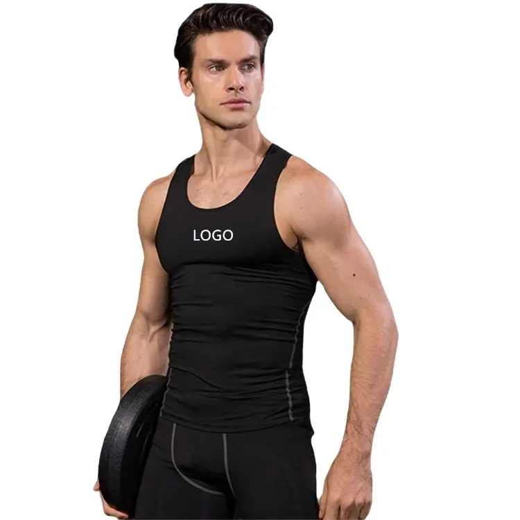 Hot Selling Fitness Clothing Men's Tank Breathable Sleeveless Quick Drying Clothes Shirts Running Basketball Men Gym Vest Top