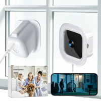 Mini caméra intelligente WiFi, sécurité domestique, vision nocturne HD 720P, audio bidirectionnel, caméra de capture sans fil pour la surveillance des fenêtres et des aquariums