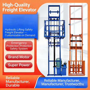 Elevador de Carga de Alta Velocidad JY Home, Elevador de Mercancías Vertical con Rieles Hidráulicos, Elevador de Carga para Obras de Construcción - Product Image 4