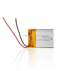 Batería de Polímero de Litio 3.7V 502025 200mAh/180mAh Ligera, Súper Pequeña, Recargable 502025 - Product Image 3