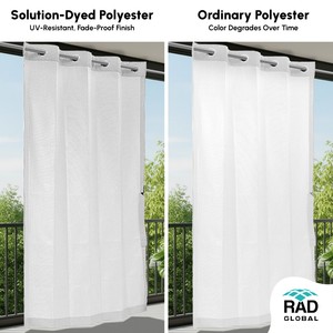 Rideaux d'extérieur imperméables de qualité supérieure, très vendus, avec une finition douce et luxueuse pour des espaces de vie extérieurs élégants - Product Image 4