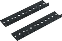 Rackworks Heavy Duty acier au carbone noir enduit de poudre Rack Rail Set Rack Case Accessoires