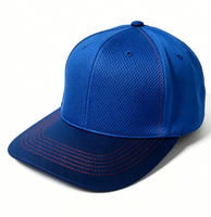Casquette de baseball d'été pour homme, transfrontalière, en coton PVC, 6 panneaux, réglable, style Ins, motif géométrique, broderie