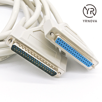 Cable Serial RS232 YRNOVA DB37 Macho a Hembra de 37 Pines, Blindado, con Conductor de Cobre Puro y Aislamiento de PVC para Aplicaciones Informáticas