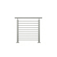 EKOO 304 Poteau de balustrade à câble rond pour système de fixation, pour escaliers et balustrades