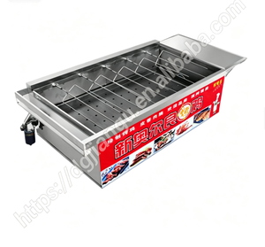 Asador <span class=keywords><strong>de</strong></span> Pollo <span class=keywords><strong>de</strong></span> Acero Inoxidable, Parrilla a Gas, Asador Giratorio para Barbacoa, Automático, Funciona con Carbón, Ideal para Procesamiento <span class=keywords><strong>de</strong></span> Alimentos - Product Image 1
