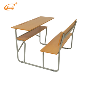 कॉलेज के उपयोग के लिए वाटरप्रूफ डबल दराज के साथ पेशेवर आधुनिक समायोज्य स्कूल डेस्क और चेयर सेट - Product Image 3