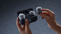 Microphone cravate sans fil à condensateur 2.4G 48KHz 24Bit portée 300m pour photographie, vlog et diffusion en direct