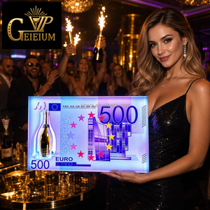Présentoir LED pour billets de 500 euros, en acrylique, rechargeable, pour bouteilles VIP, éclairage lumineux pour discothèque, bar, fête - Product Image 1