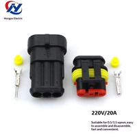 Xenon Lamba Kablo Demeti Su Geçirmez Fiş Konnektör Soket Terminali 1/2/3/4-Pin AMP Erkek Dişi Fiş DT için