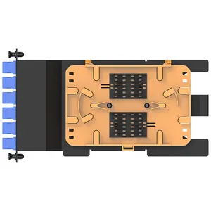 Kotak kaset MPO/MTP LGX 12F Mode tunggal 12 serat MPO ke LC peralatan serat optik kabel optik SM modul MTP