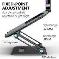 Support de bureau portable et pliable en alliage d'aluminium Boneruy, rotatif à 360 degrés, pour ordinateur portable et tablette, prix usine