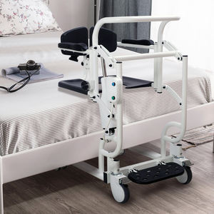 Toptan Ev Tipi Tıbbi Cihazlar Taşınabilir Elektrikli Tekerlekli Sandalye Tuvalet Taşıma Tekerleği Hasta Transfer Asansörü Komodin Sandalye 120kg Kapasiteli - Product Image 3