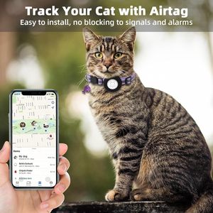 SimpleThings Cat <b>Collar</b> Purple 3/8 In Wide Reflective Waterproof With Bell And Safety Buckle For <b>Small</b> Cats - Product Image 2