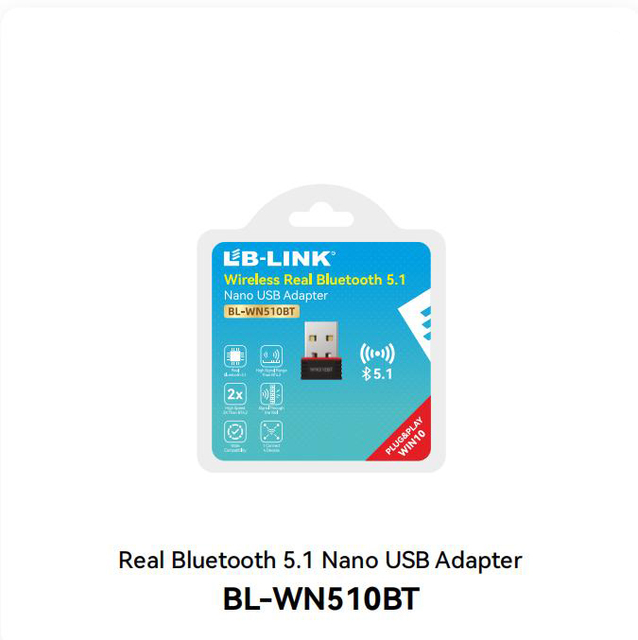 BL-WN510BT Real 5.1 Nano USB Adapter Drive-Free External USB Receiver Transmitter Audio Headphone Network Desktop Laptop
